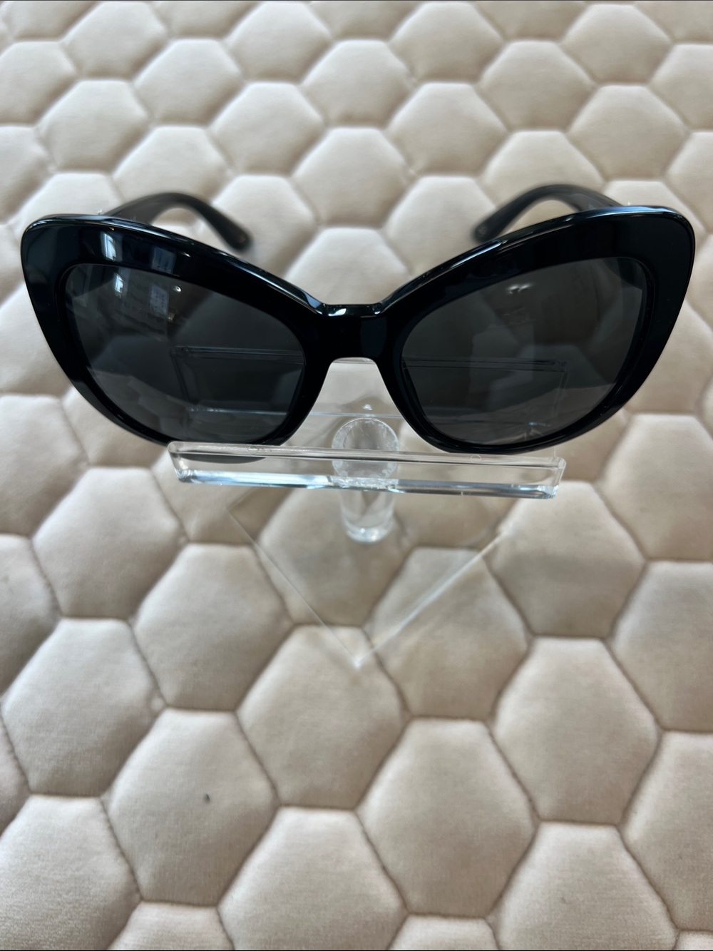 Authentic Dolce & Gabbana Black upsweep Women's Sunglasses